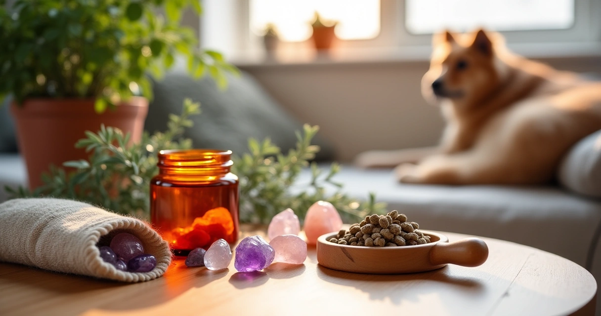 Crystal Energy for Calming Pets at Winter Gatherings