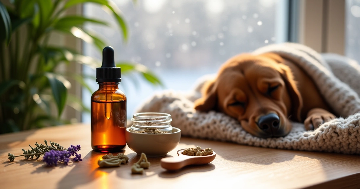 Herbal Anxiety Relief for Pets During Winter Storms